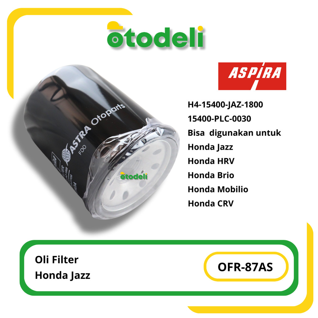 Oli Filter Honda Jazz Aspira
