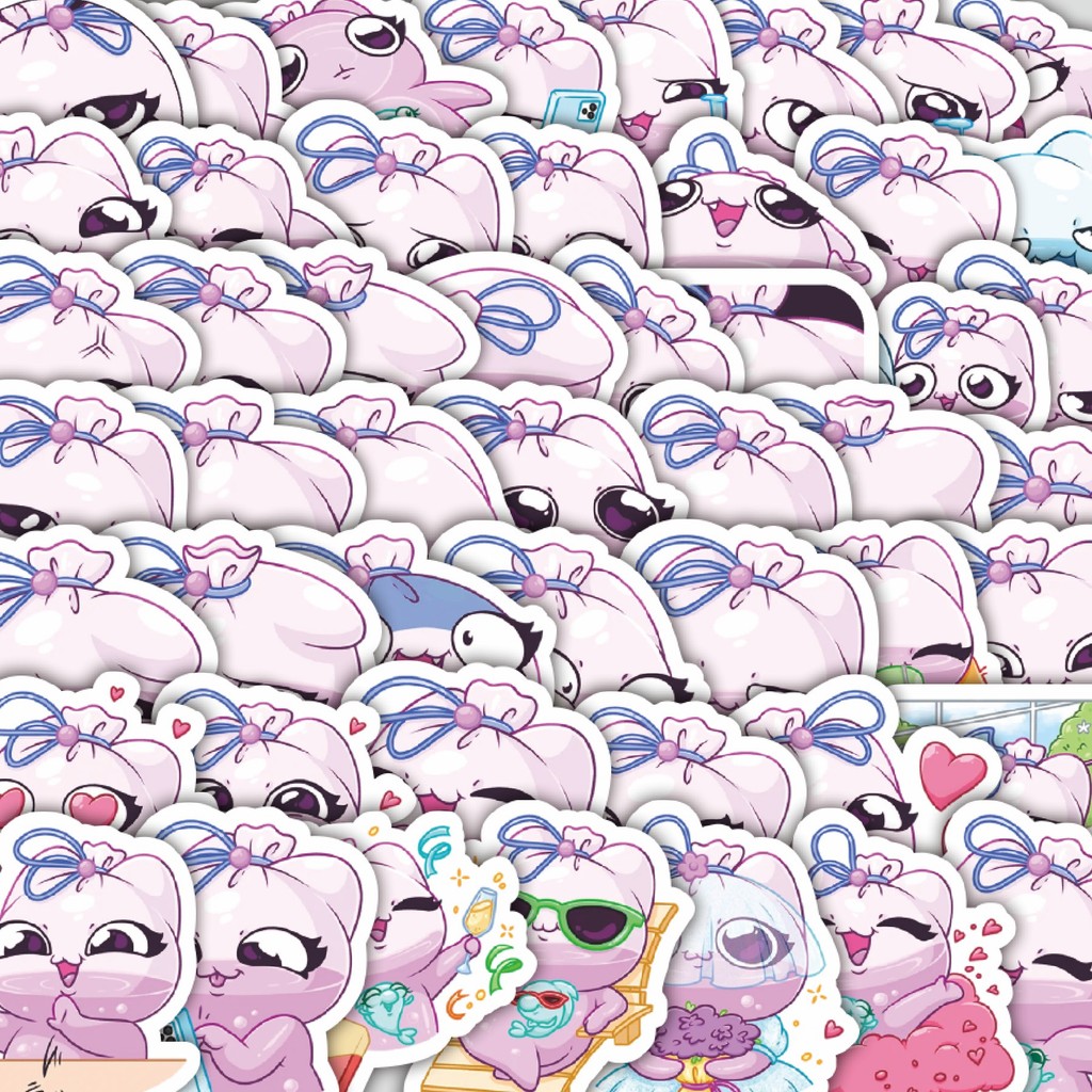 

Stiker Cutting Pack Stiker Kartun Cuty Kiselka Isi 100Pcs Series Aesthetic Lucu Keren Untuk Koper Bahan Vynil