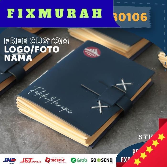 

Notebook Kulit Buku Tulis Catatan Free Custom nama & Logo NB0106 Steve