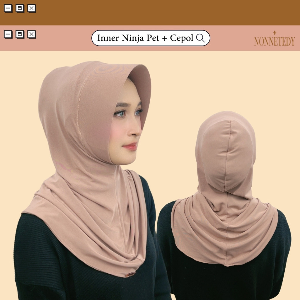 [ INCLUDE CEPOL ] Ninja Antem Kaos Premium Ciput Pet - Inner Nonnetedy 38