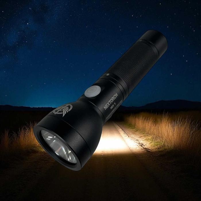 NEXTORCH NEX X – Senter LED Tactical Rechargeable USB-C 1000 Lumens Jarak 500M Waterproof IPX7