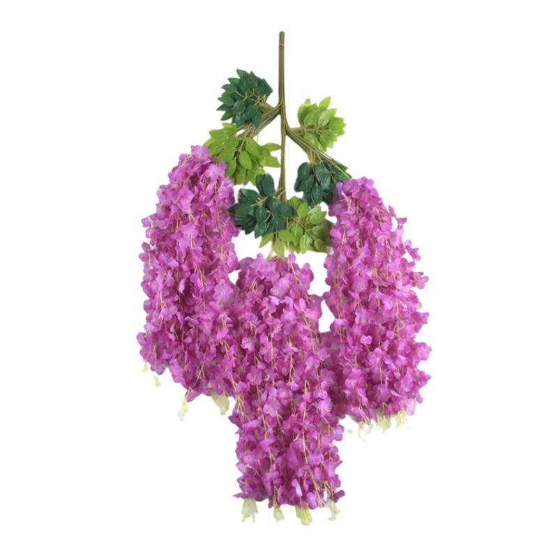 Plastik- Bunga Lavender Artificial Wisteria Tanaman Import Grosir Pernikahan Artifisial