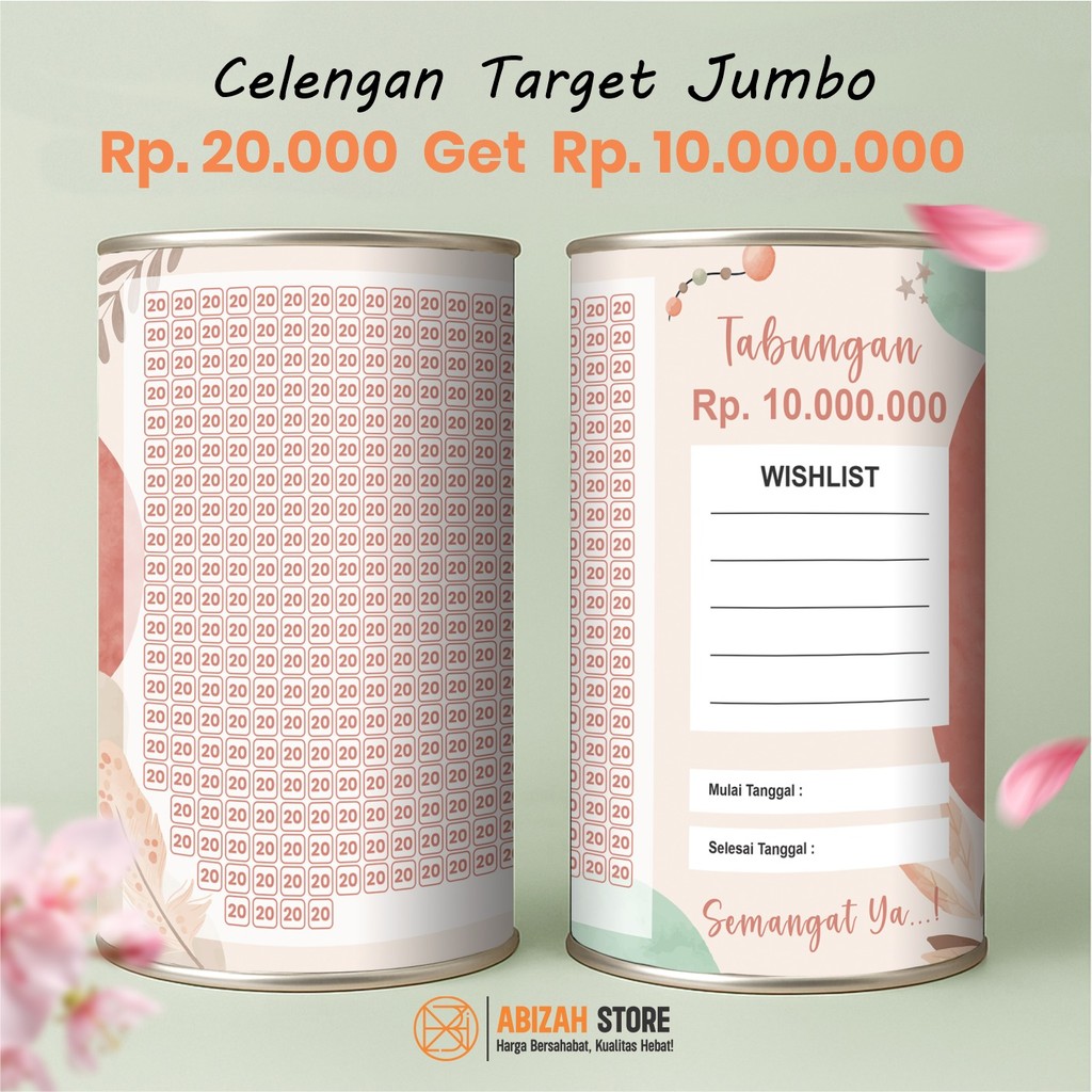 part 2 CELENGAN TARGET JUMBO VIRAL,CELENGAN AESTHETIC TARGET 1 JUTA 5 JUTA 10 JUTA [UKURAN JUMBO 20x