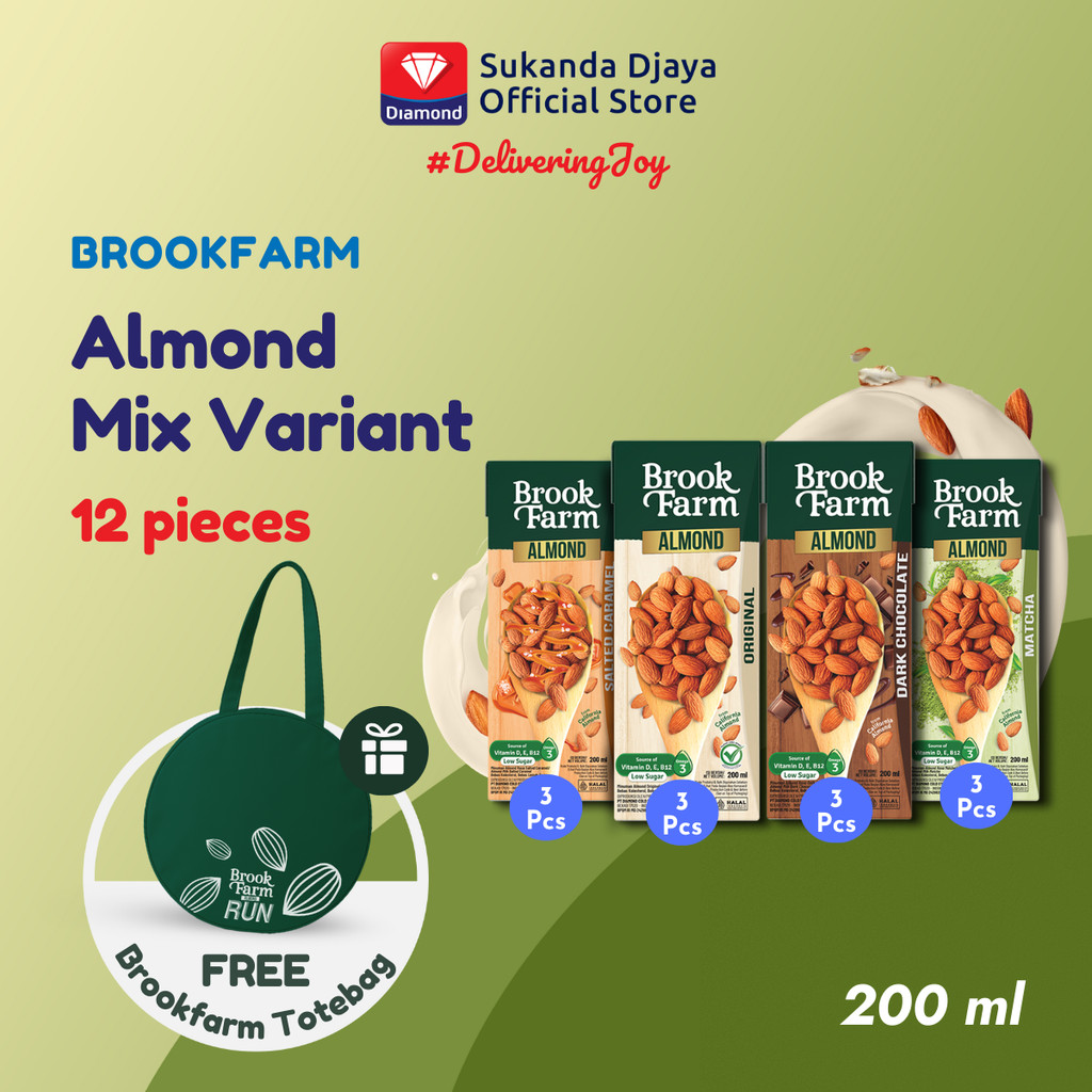 

Brookfarm Susu Almond Mix Varian [12 pcs] + Free Totebag