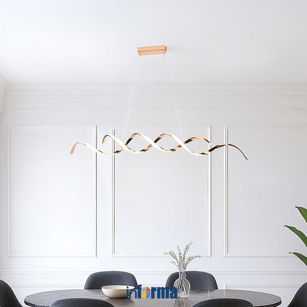 Informa Mayfair Lampu Gantung Hias Spiral - Gold Hanging Lamp Decorations Lighting Plafon Light Deco