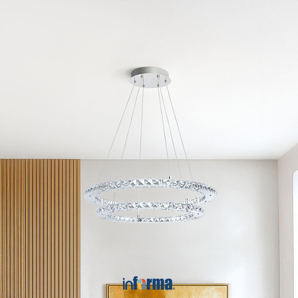 Informa Leah Lampu Gantung Hias - Silver Pendant Lamp Hanging Lamp Lampu Hias Lampu Hias Gantung Cei