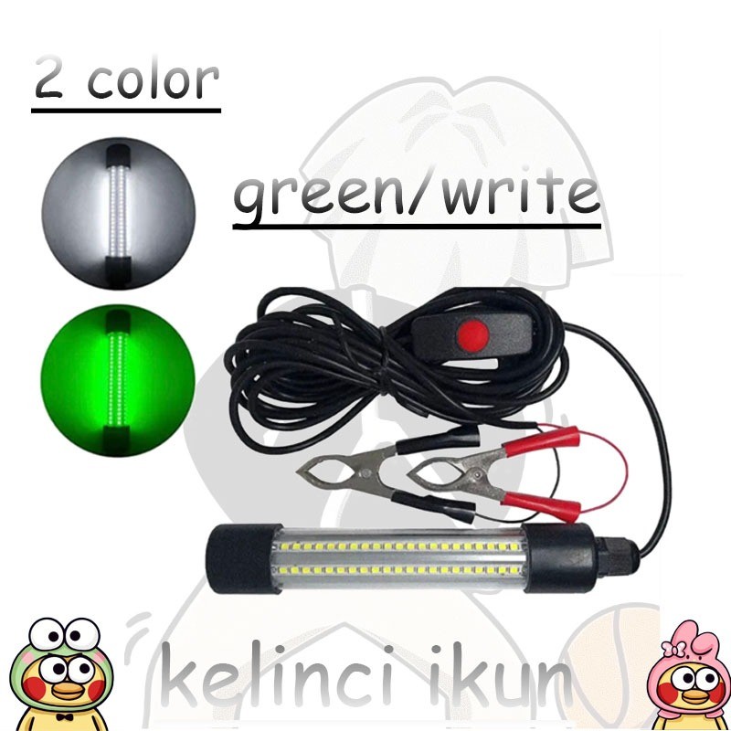 kelinci ikun-Lampu bawah air Persediaan Menarik Ikan Lampu LED Dalam Air Umpan Ikan Umpan Cahaya unt