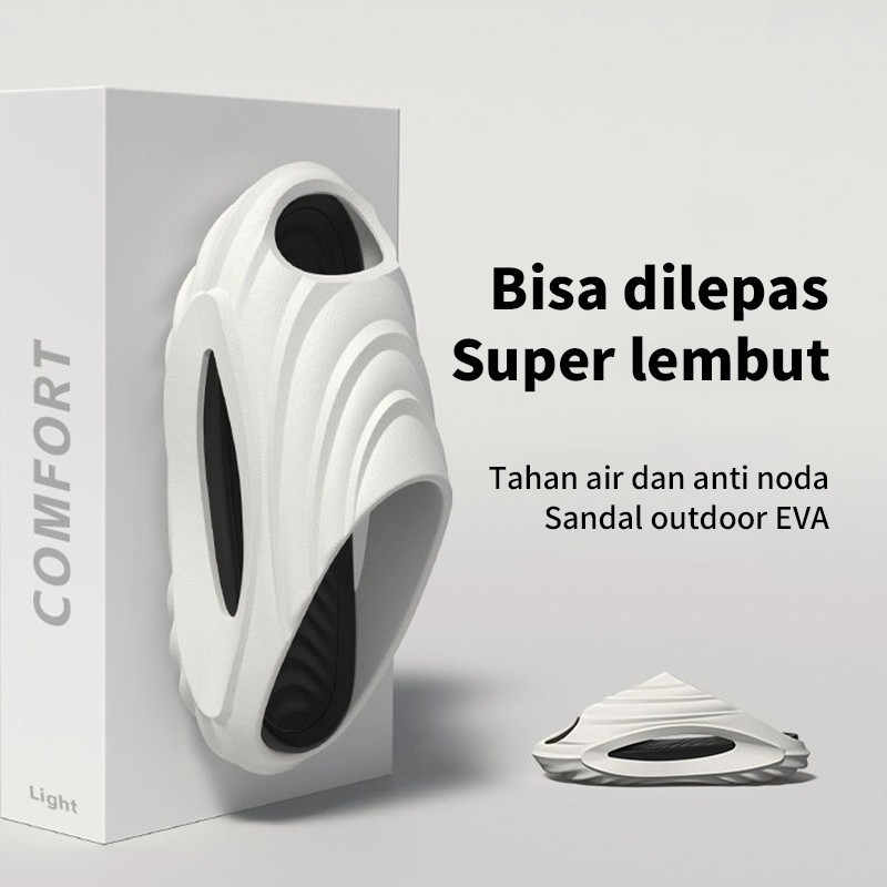 Sandal Santai Pria Desain Kekinian dengan Bantal Udara Anti Lelah & Anti Bau untuk Pemakaian Sehari-