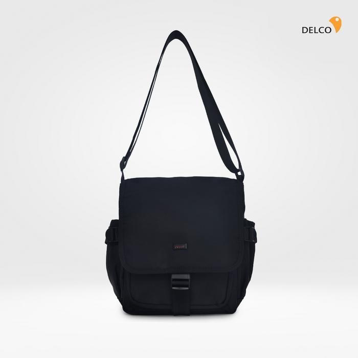 ORIGINAL Tas Pria Delco by Elizabeth Sling Bag 0716-0798 - Black