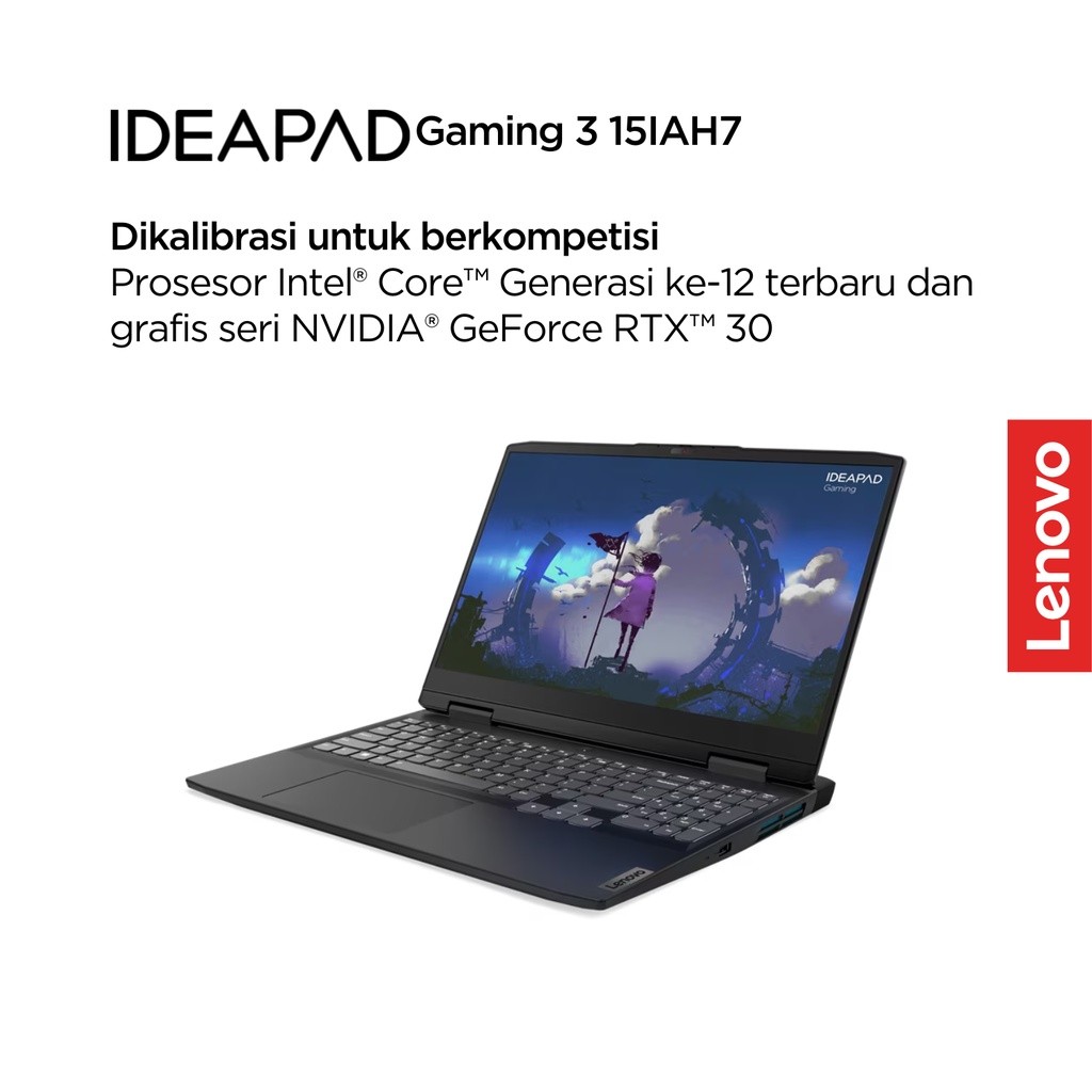 Lenovo IdeaPad Gaming 3i 15IAH7 F1ID Intel Core i5 12500H Win11 8GB 512GB SSD NVIDIA RTX 3050 4GB 15