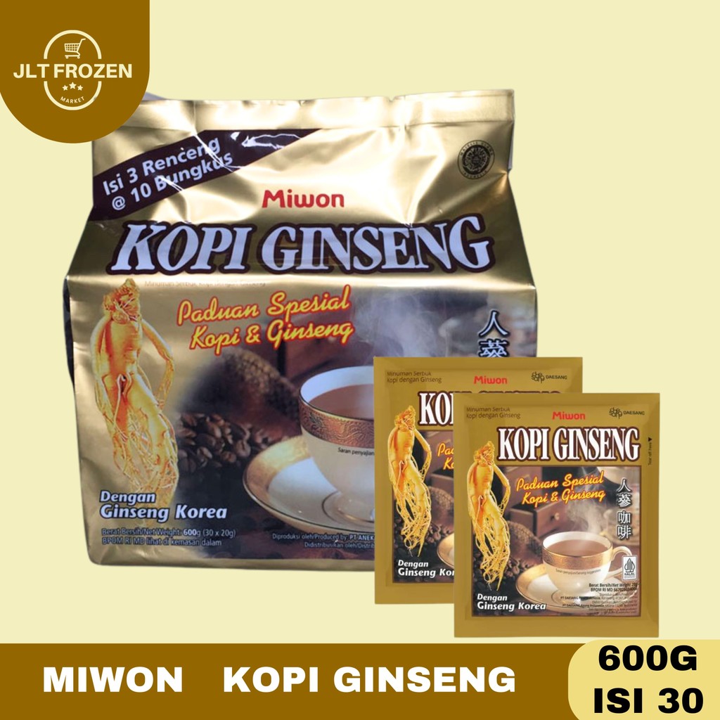 

Miwon Kopi Ginseng 600g - 30 PCS / Kopi Korea / Ginseng Korea / Mamasuka