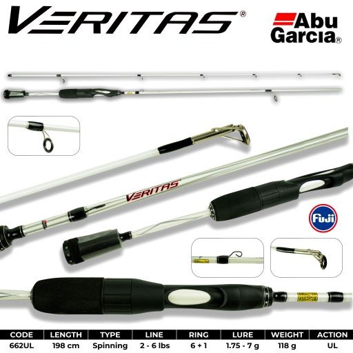JORAN ABU GARCIA VERITAS 662 UL IA 2-6 LB FREE Packing Pipa pVC