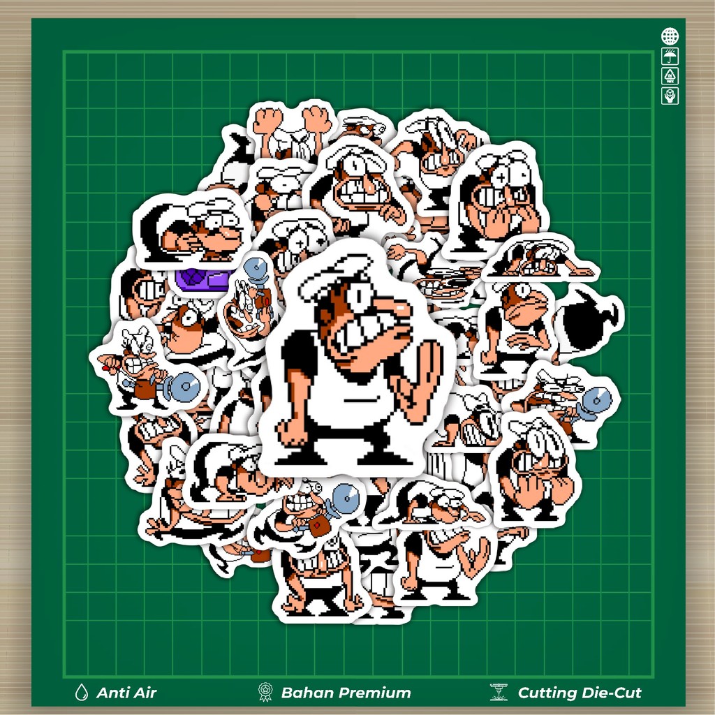 

HOT 50 PCS STIKER Pizza T Pepi V1 Stiker Fashion Cars Decal Dingin Kartu Album Custom Vinyl Anti Air- Sticker Aesthetic Buku Journal Koper Casing HP Tablet Laptop Helm Motor Botol Minum