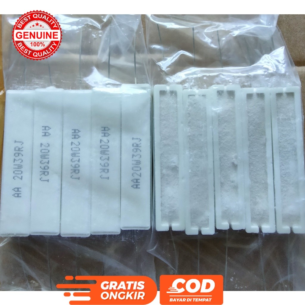 RESISTOR KAPUR 39OHM 20WATT / R KAPUR 39OHM 20W / RESISTOR 39 OHM 20 WATT