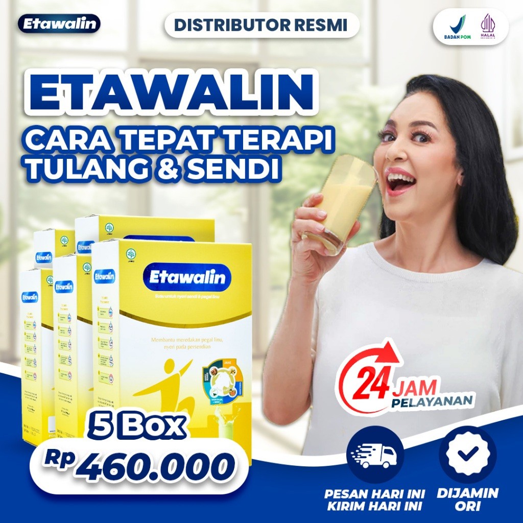 

5 BOX Susu Etawalin Original Susu Kambing Etawa Tingkatkan Kepadatan & Kesehatan Tulang Sendi