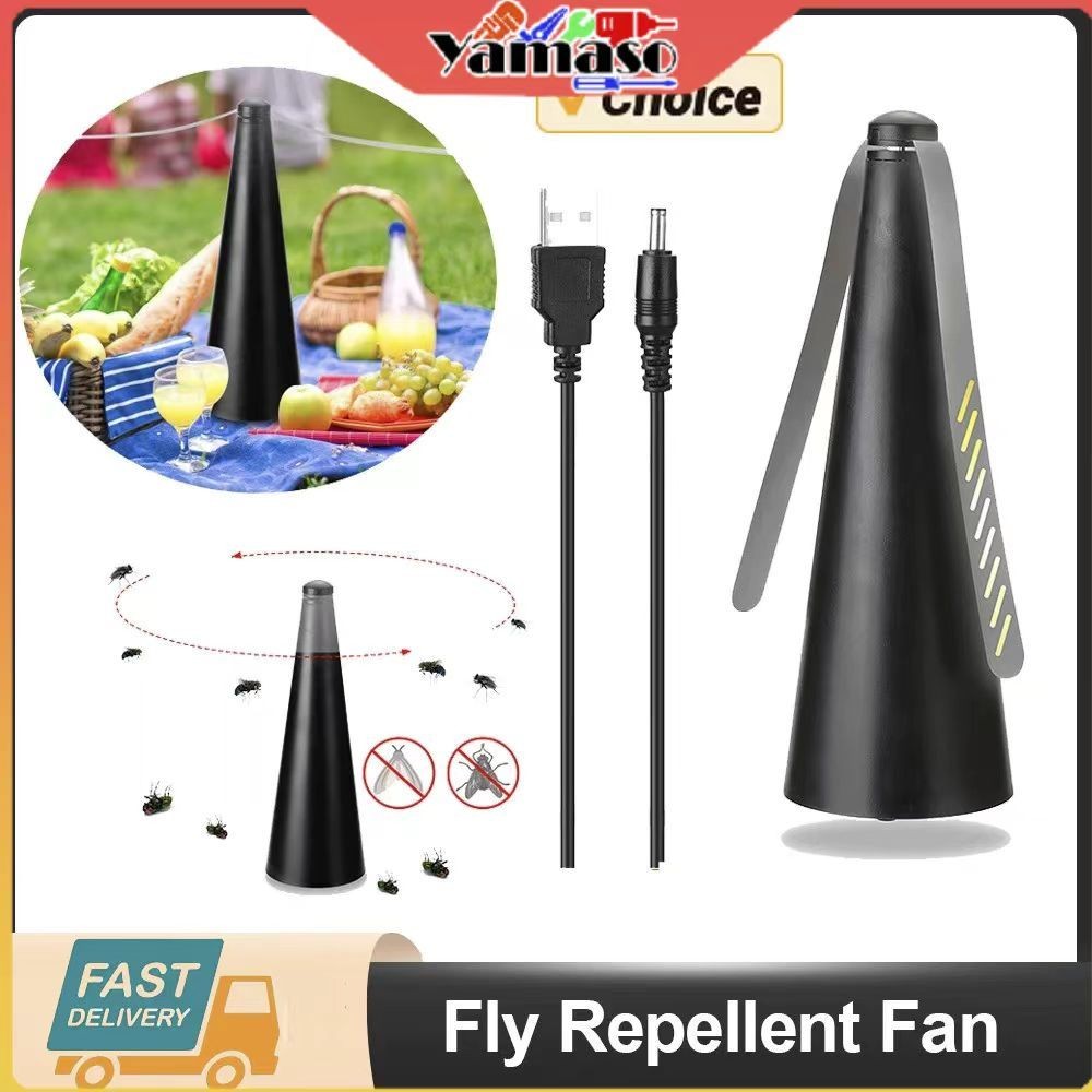 USB Kipas Pengusir Lalat & Nyamuk 360° Pengusir Lalat Otomatis Pengusir Lalat Serangga