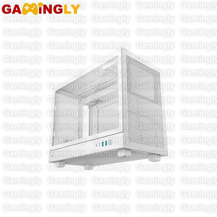 Deepcool CH160 Plus White M-ATX Casing Komputer Glass