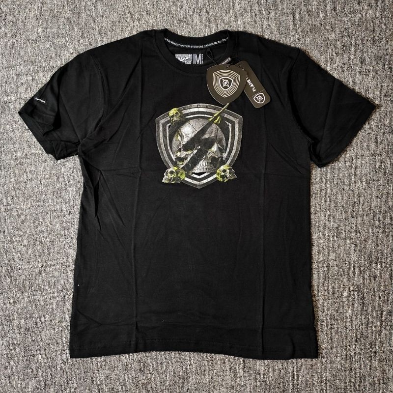 HOT AMD 832 KAOS JUMBO BIG SIZE MLXL XXL XXXL PLANET SURF PRIA HITAM LENGAN PENDEK