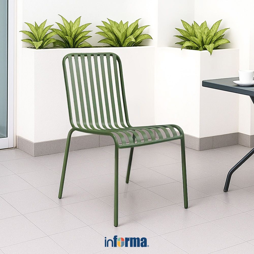 Informa Fawn Kursi Teras - Hijau Balcony Chair Furniture Outdoor Tempat Duduk Balkon Serbaguna Duduk