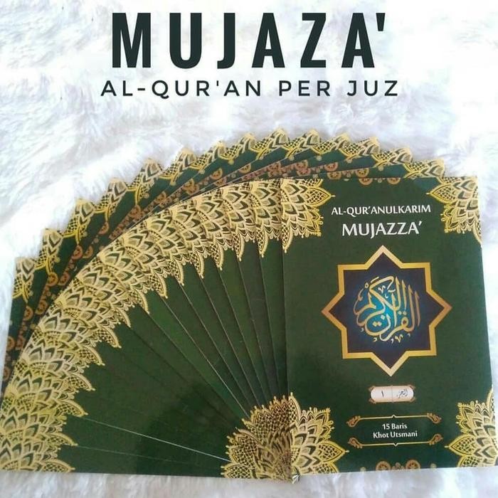 Al quran perjuz ukuran A4-mujazza AlQuran per juz A4 tanpa terjemah