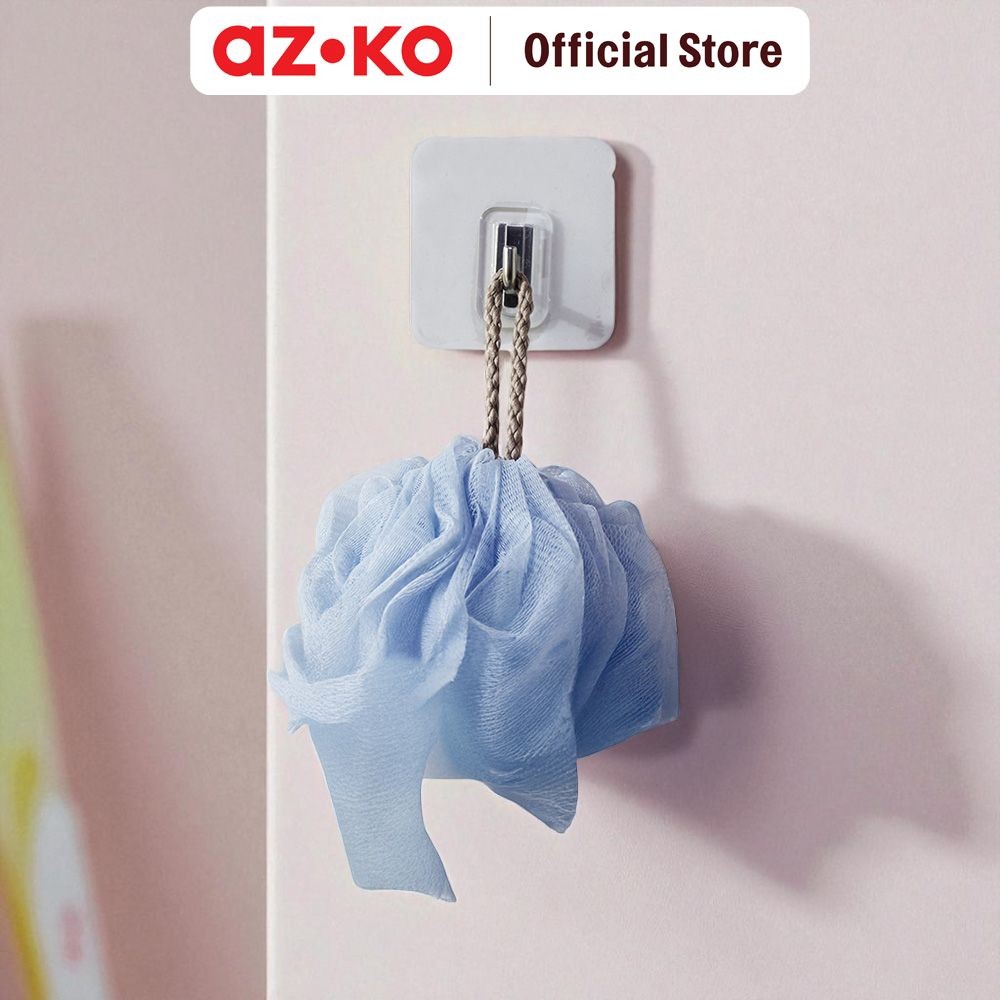 AZKO Stora Set 2 Pcs Gantungan Dinding Permanen Seamless Transparan Wall Hook Gantungan Baju Gantung