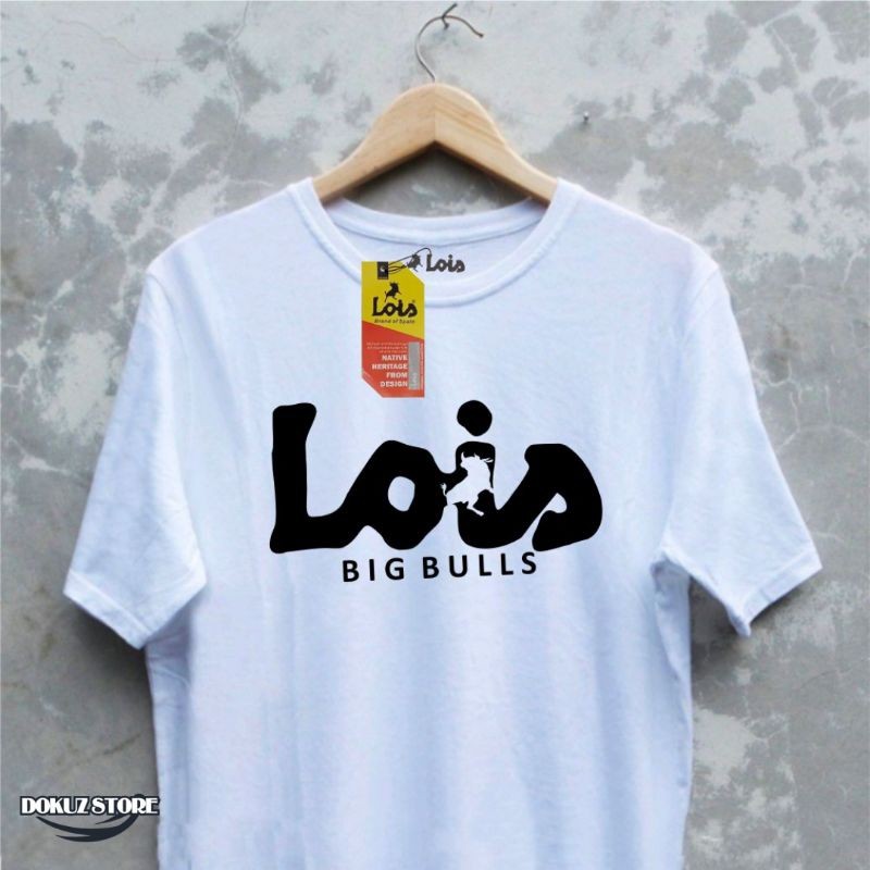Kaos Brand Branded 100% Distro Dewasa Keren Jumbo Big Size Pria Wanita Cowok Cewek Lois Jeans COD