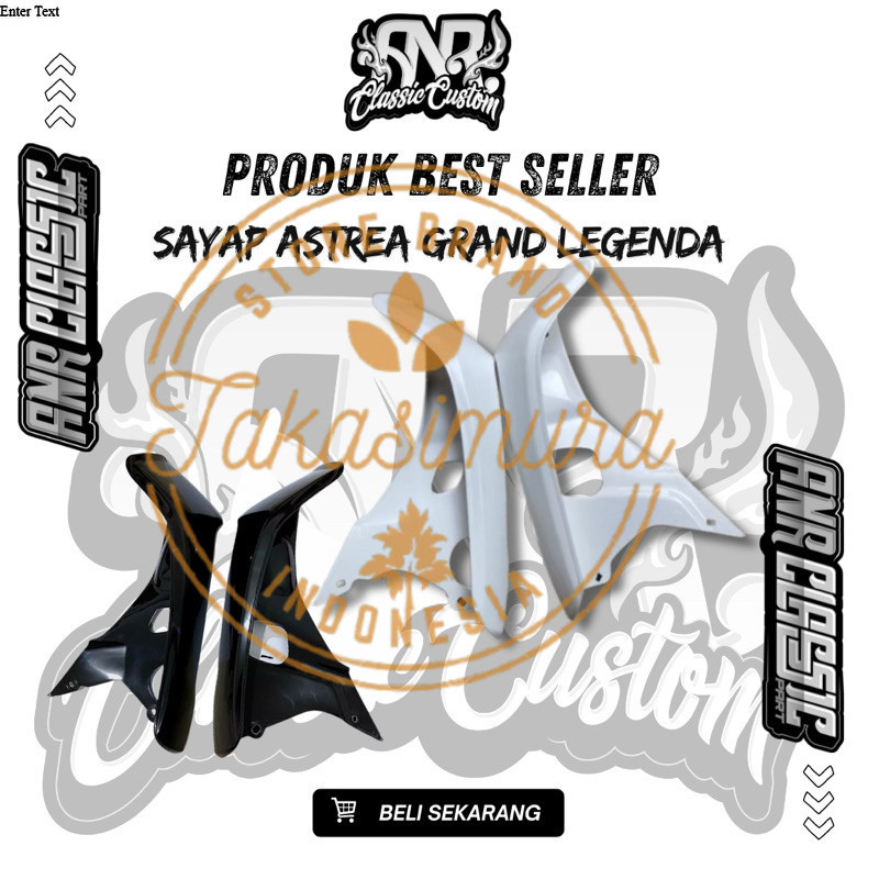 AJM - Sayap honda astrea grand legenda impressa warna hitam sayap astrea grand hitam