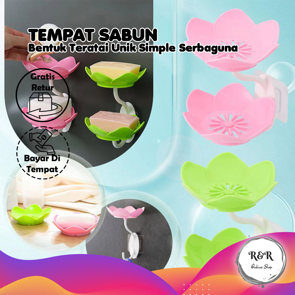 Rak Sabun Minimalis Dan Hemat Ruang Rak Sabun Estetik 2 Susun Rak Sabun Gantung Bunga Multifungsi