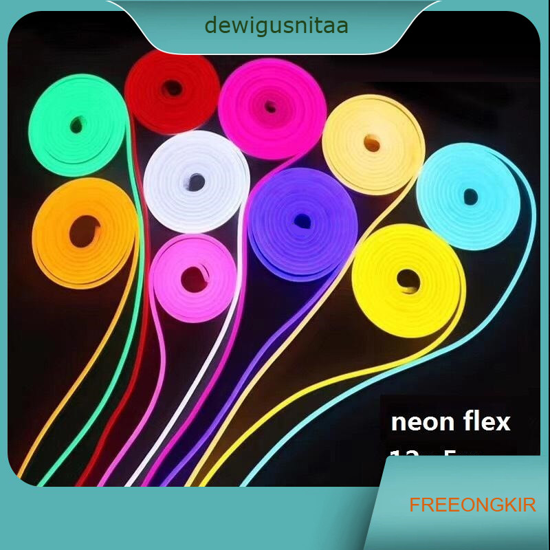 NEON FLEXIBLE 12v NEON FLEXIBLE LAMPU LED SELANG PANJANG 5M  SUPER WATERPROOF PLAFON