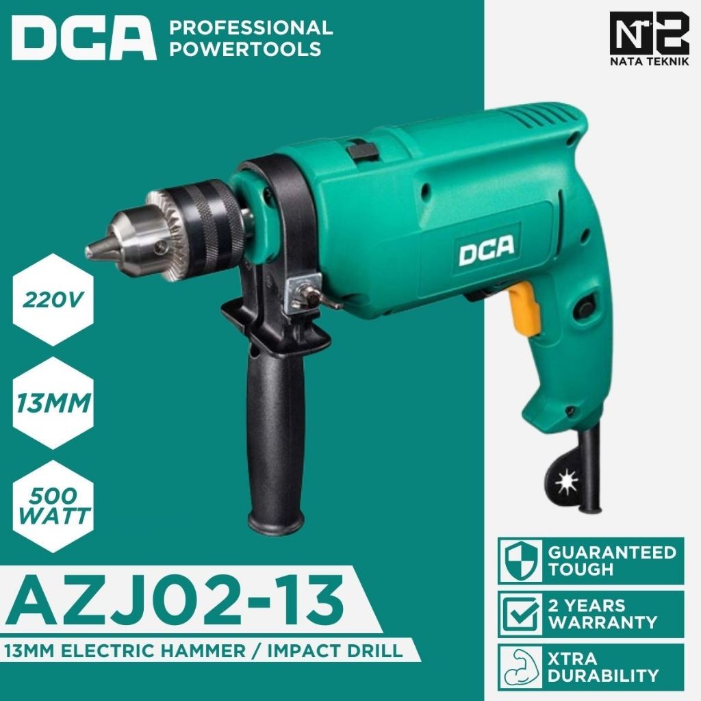 DCA AZJ02-13 Mesin Bor Tembok Beton 13mm Hammer Drill / Impact Drill DCA AZJ02-13