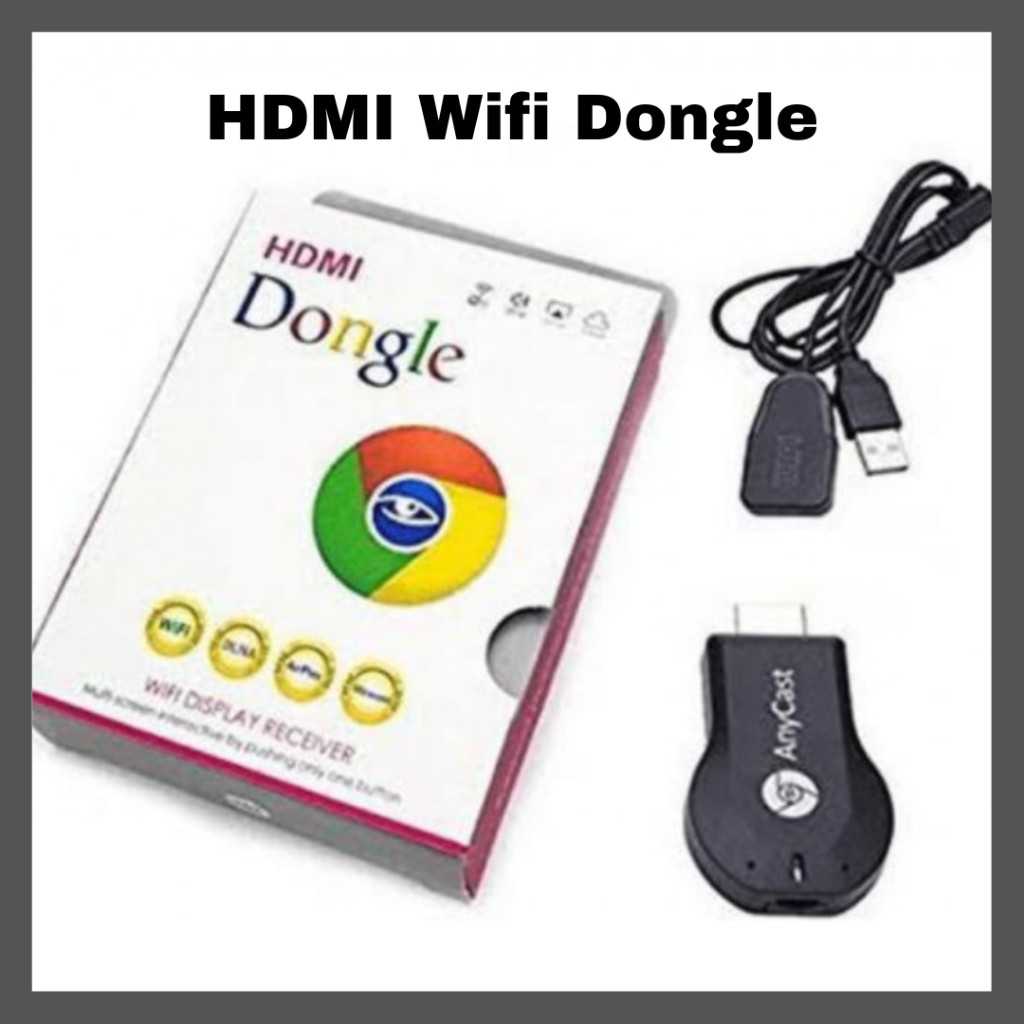 PROMO!Hdmi Wifi Dongle M2 Anycast Chromecast Display Receiver Tv Escast | Kabel HDMI HP ke TVREADY