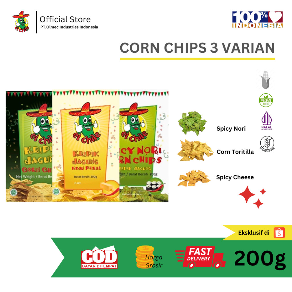 Corn Chips NACHOS EL CHILE 200g