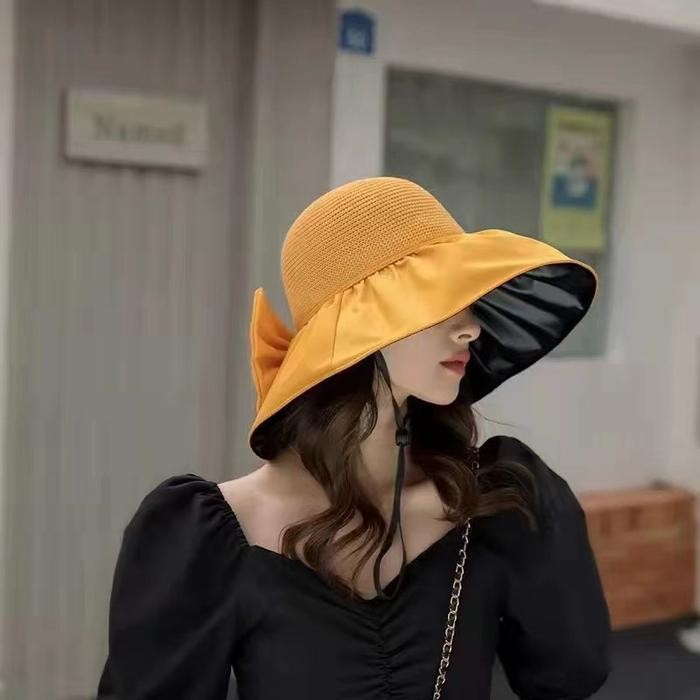 TREND ACC WOMEN'S~ Jollybell.id TP1838 Topi Visor Fashion Summer Hat Musim Panas Sport Pantai Outdoo