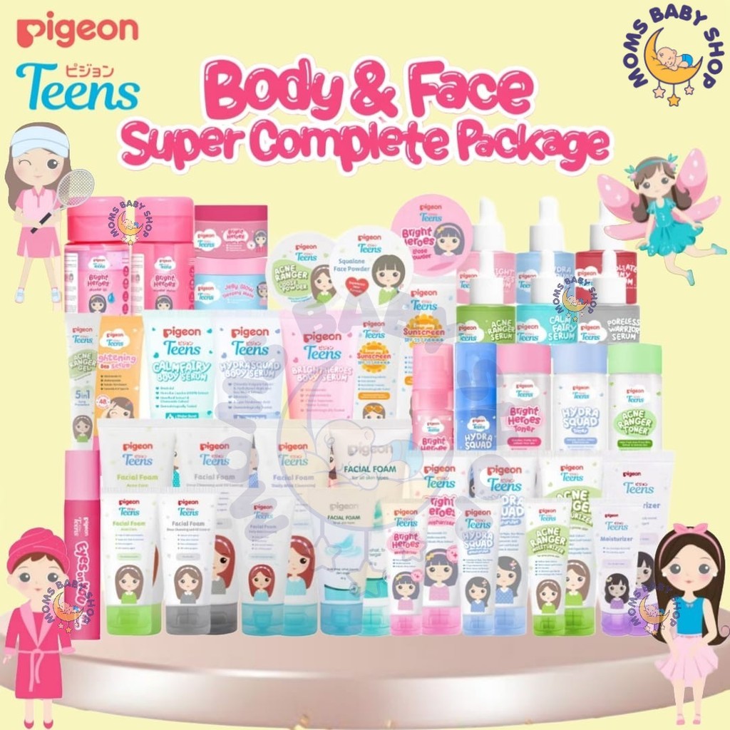 MOMS_ PIGEON TEENS ALL SERIES | Bright Acne Hydra All Skin - Facial foam / Serum / Moisturizer / Com