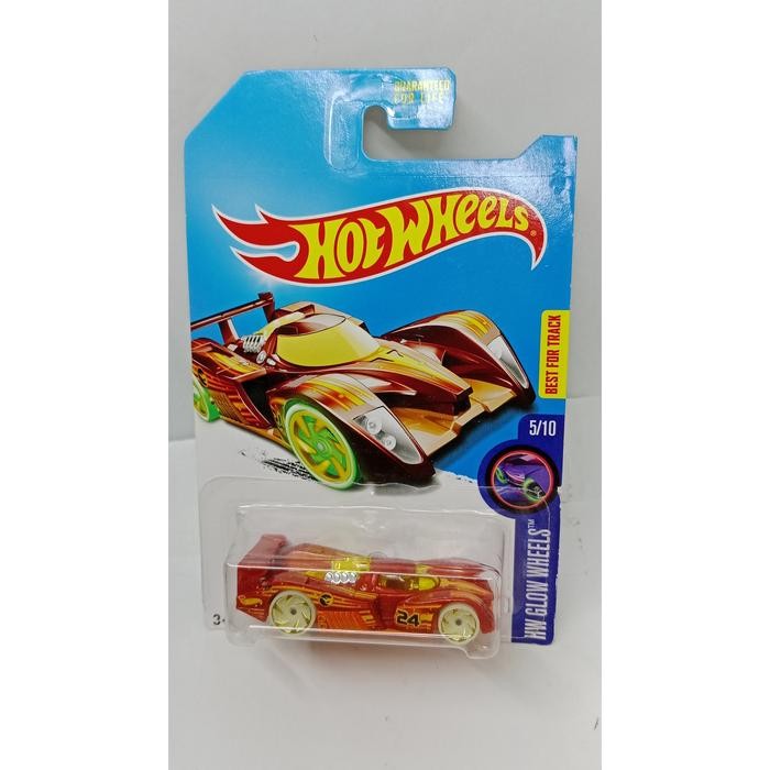 HOTWheels 24 OURS GLOW OH-27tepi card kurang mulus