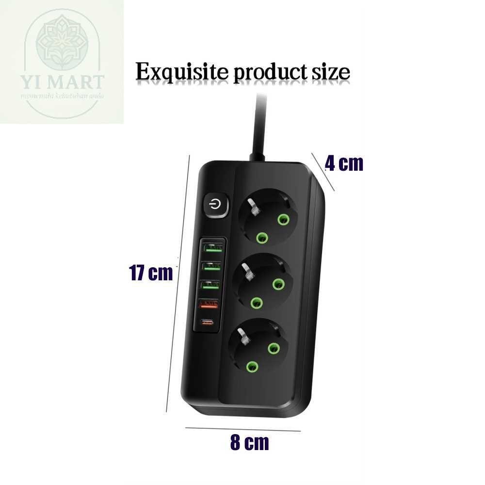 stop kontak berganda Pengisian daya nirkabel Charger Stop Kontak Usb Charger Elektrik Type C 2500w