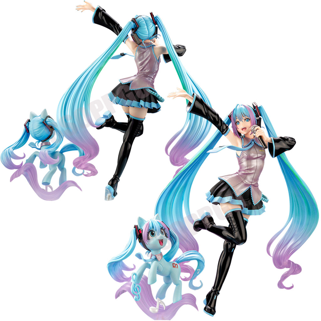 VOCALOID Hatsune Miku Figure My little Pony Bishoujo Pinkie Pie Fluttershy 1/7 Anime PVC Action Figu