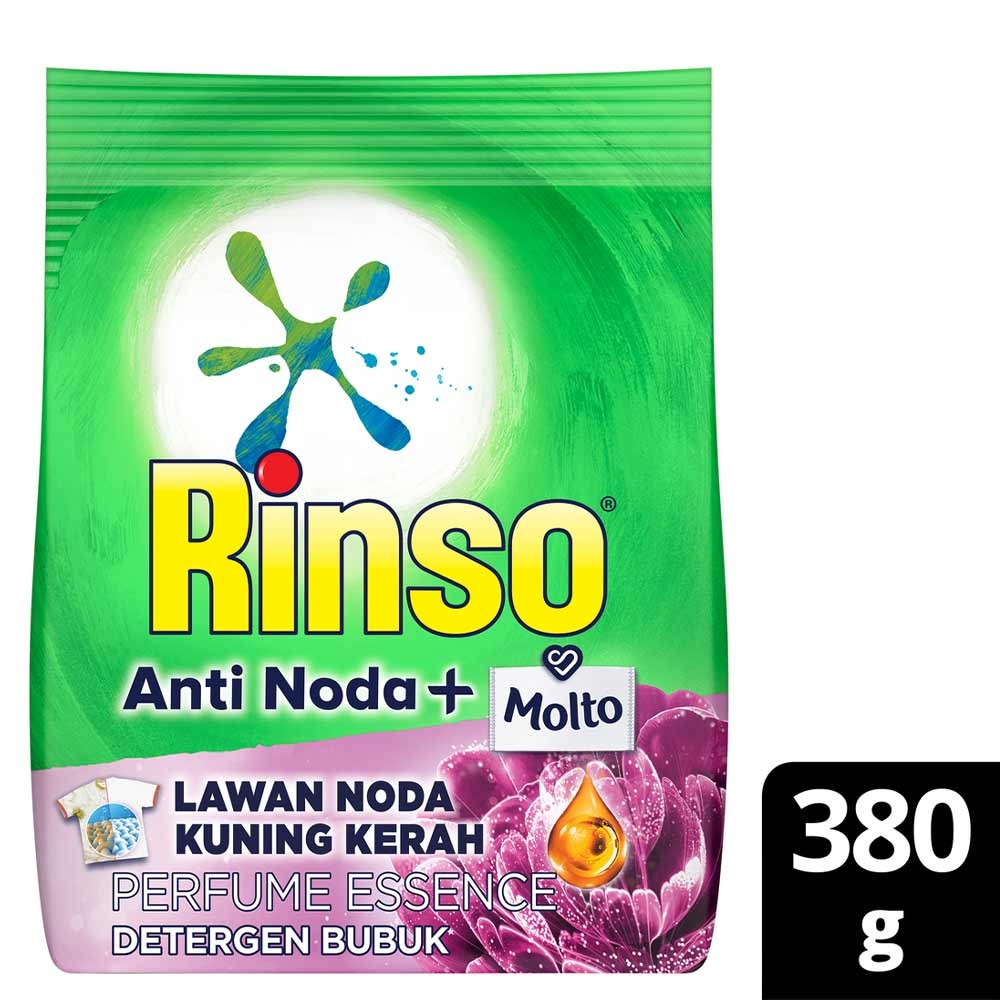 RINSO DETERJEN POWDER + MOLTO PERFUME ESSENCE 400/380g