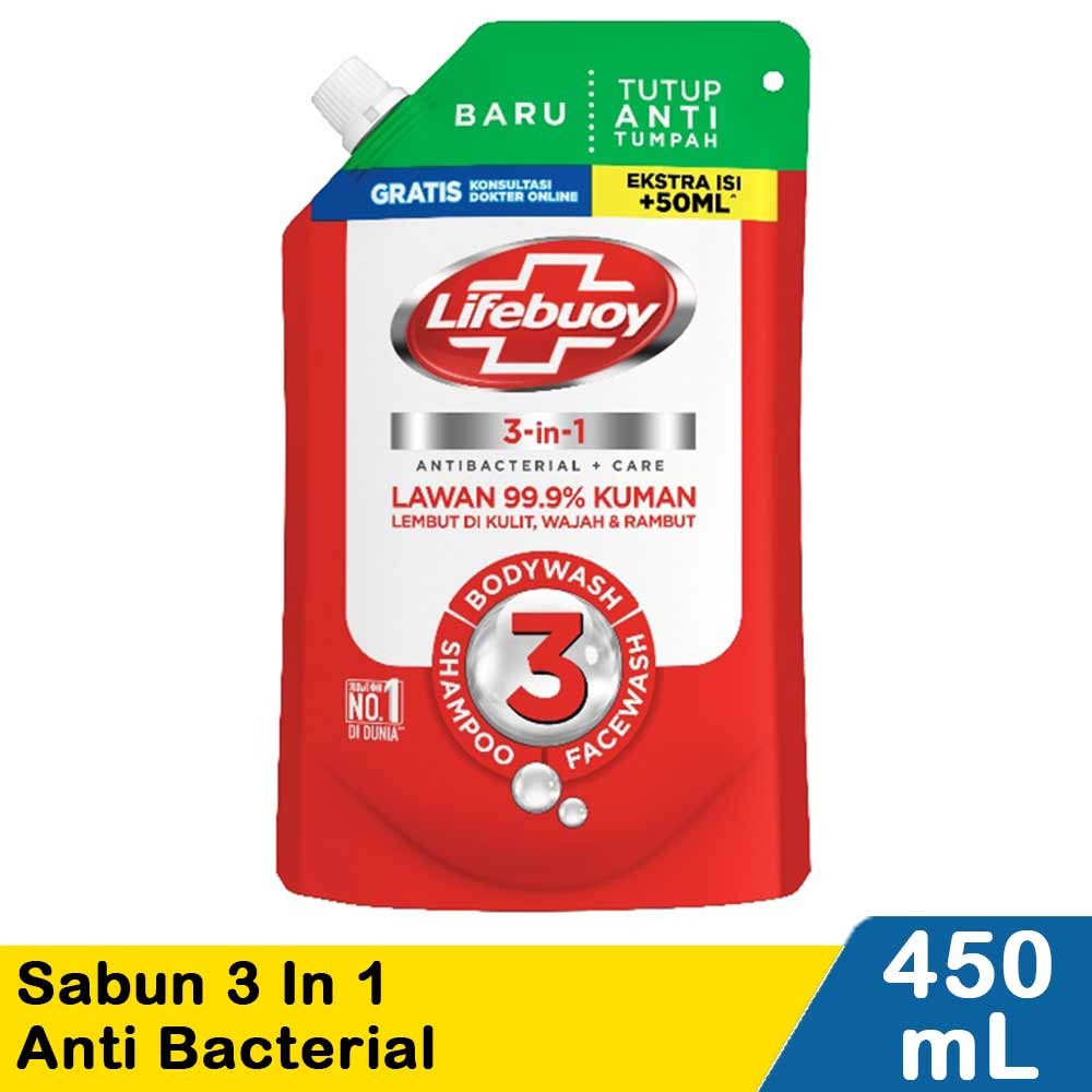 LIFEBUOY 3 IN 1 ANTI BACTERIAL  450mL