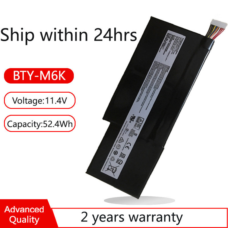 BTY-M6K MS-17B4 16R1 Laptop Battery For MSI GF63 8RC 8RD THIN 9RCX 10SCXR 9SCXR GF65 10SDR,GF75,GS73