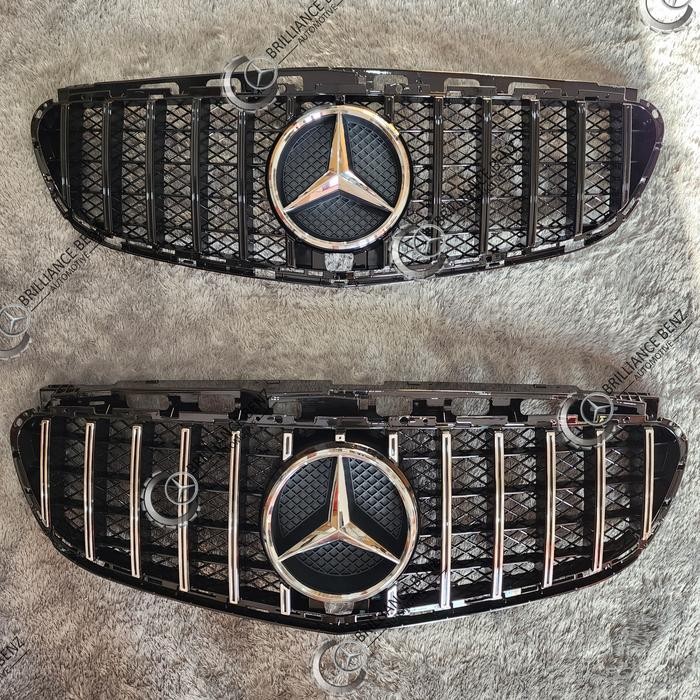 GRILL GT GTR MERCEDES BENZ W212 FACELIFT 2013-2016 GRILLE MERCY W212 - SILVER