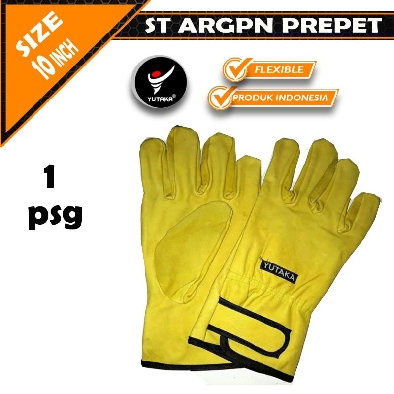 Sarung Tangan las Kulit Argon YUTAKA/sarung tangan las kulit Argon murah yutaka