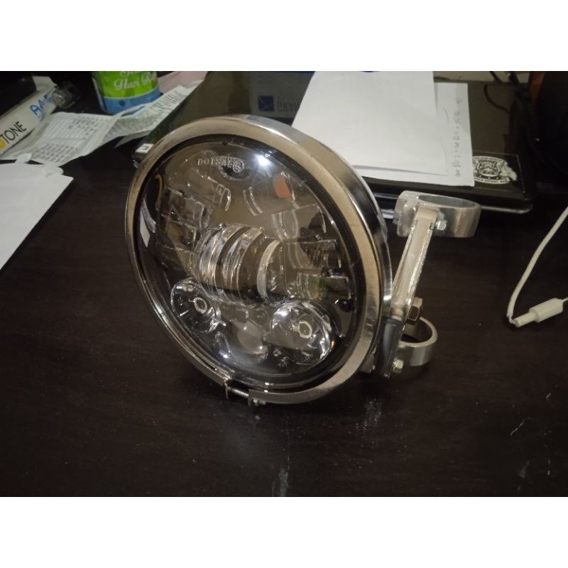 Lampu Daymaker 5,75 Inch Set Batok L2g Set Kupingan Cnc CB GL MEGAPRO TIGER