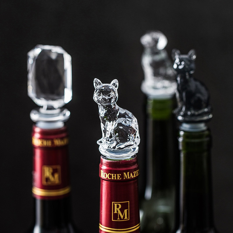 Wine Stopper Red wine bottle stopper household Sparkling wine sealed Cat animal Bar Accessories
