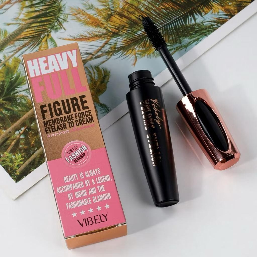 4D Silk Fiber Eyelash Mascara Waterproof / Maskara Pemanjang Bulu Mata Alami / Mascara Pelentik Bulu