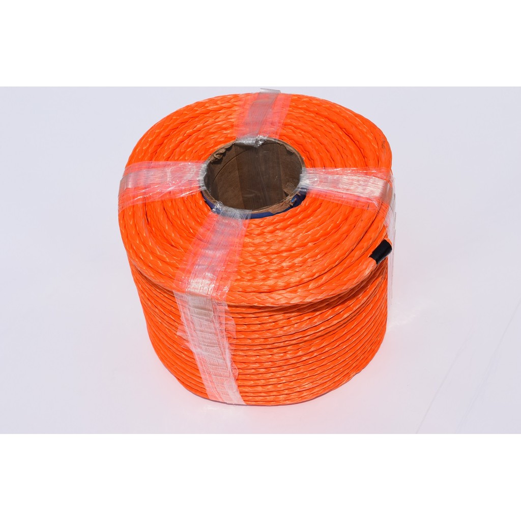6mm*100m Orange UHMWPE Rope,Rope & Cord 12-Strand Winch Line
