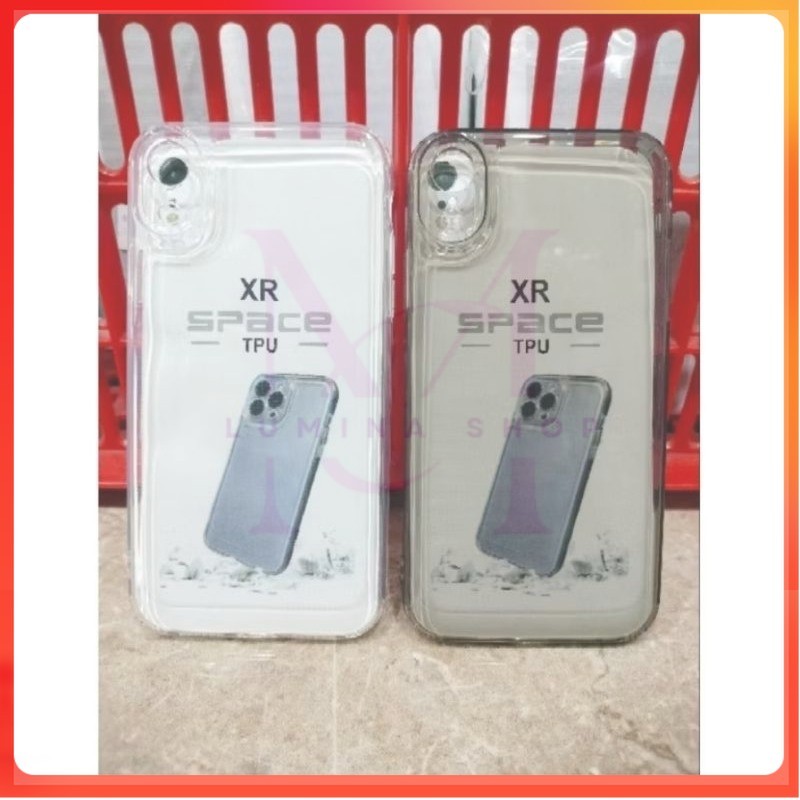 PROMO+COD Softcase Casing Clear Space iPhone XR Slikon transparan dan pelindung belakang hp+camera