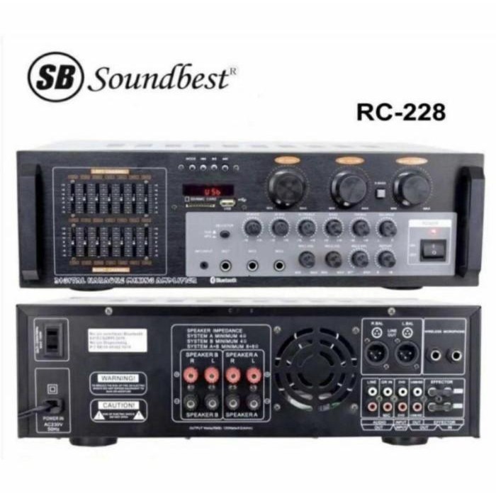 Amplifier Karaoke Soundbest RC 228 Original Bluetooth