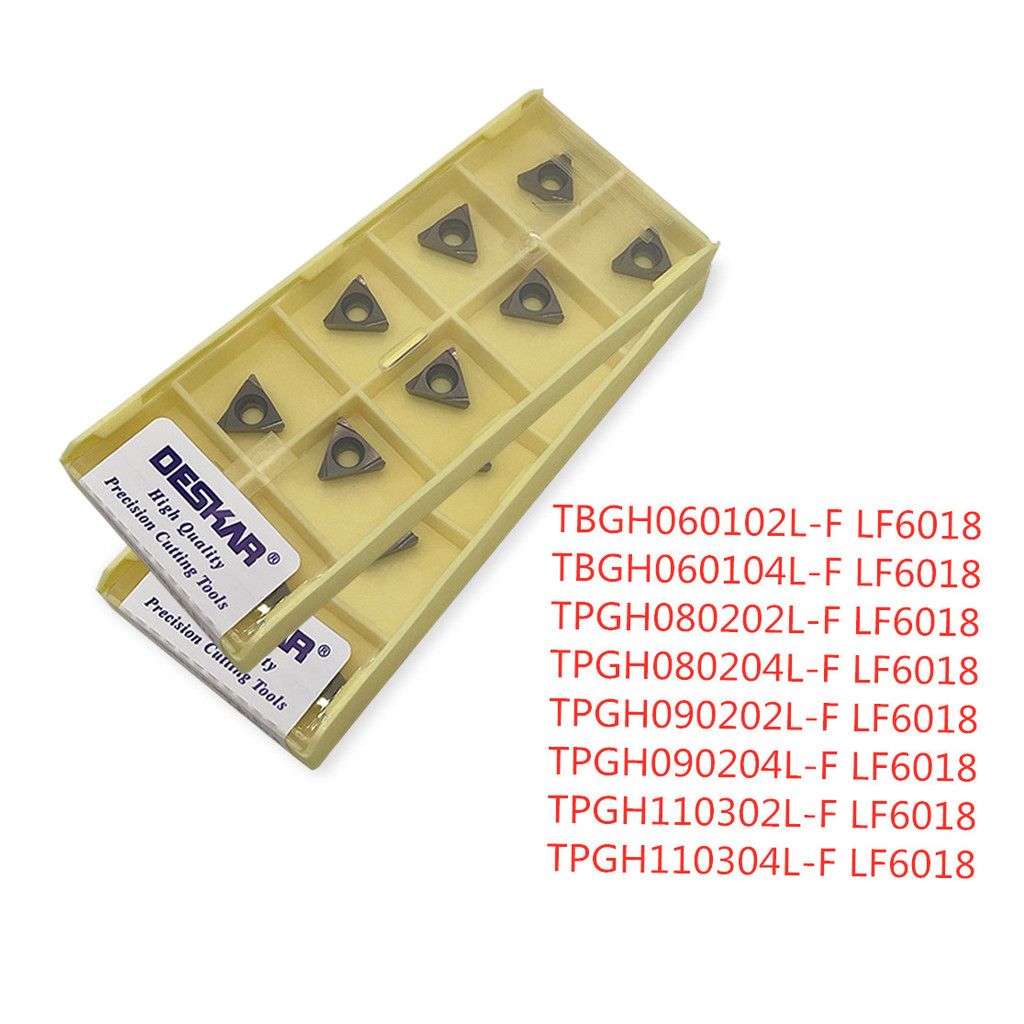DESKAR TBGH060102/4L TPGH080202L TPGH080204L TPGH090202/4L TPGH110302L TPGH110304L-F LF6018 Carbide 