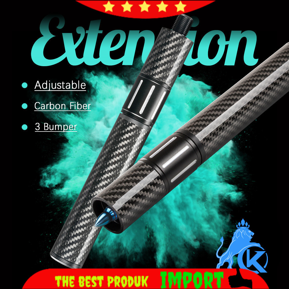 PROMO Carbon Fiber Billiards Extension Bumper, Extendable Stick, Billiard Accessories for Mezz Preda